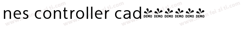 nes controller cad字体转换
